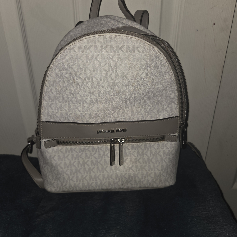 Michael Kors Gray Backpack